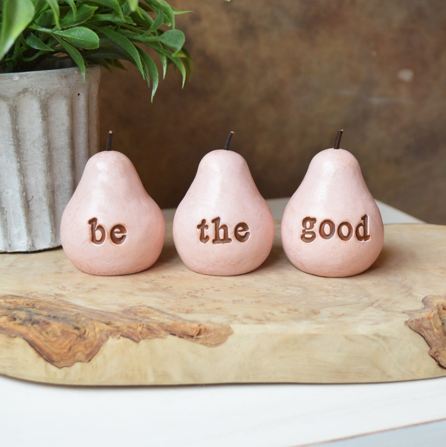 Vintage pink be the good pears / FREE SHIPPING