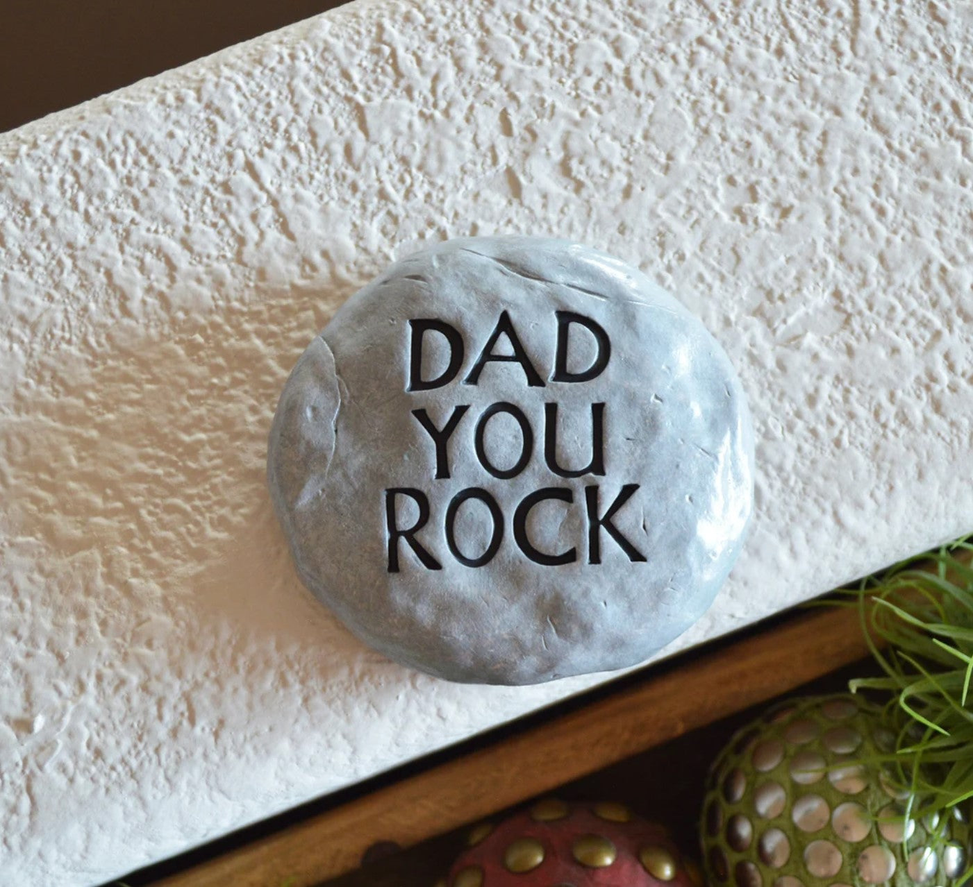 Gift for dad / funny dad gifts / Birthday gift for dad / dad you rock stone / paperweight desk decor / goofy dad humor / READY TO SHIP