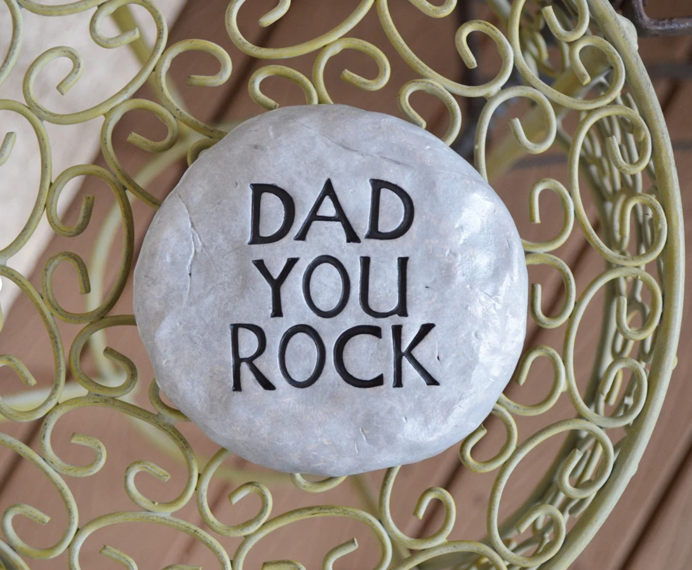 Gift for dad / funny dad gifts / Birthday gift for dad / dad you rock stone / paperweight desk decor / goofy dad humor / READY TO SHIP