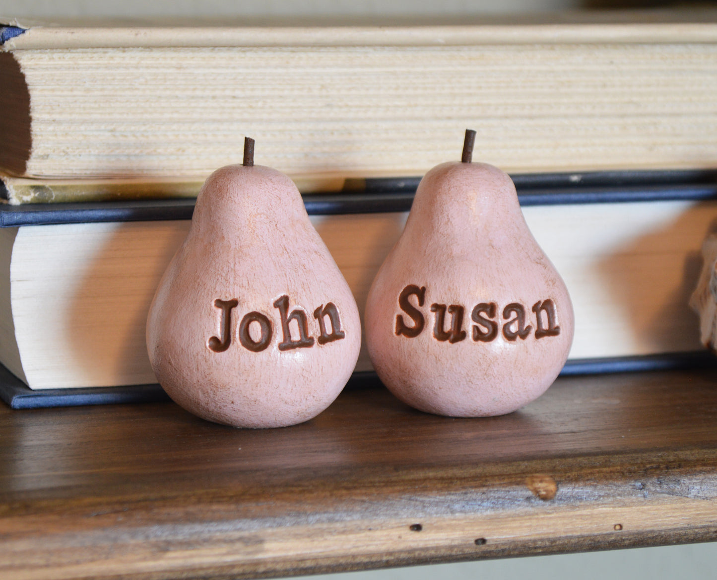 Custom worded vintage pink pears / Any words you want